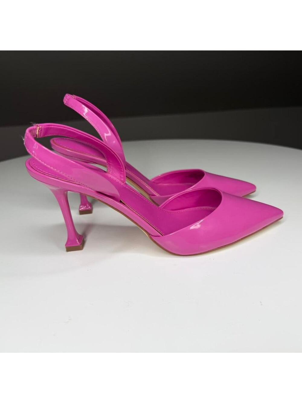 Marc Fisher Hot Pink Patent Slingback Heels – Size 8.5M
